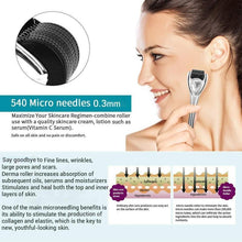 Load image into Gallery viewer, 0.3/0.5mm 540 Needle Titanium Micro needling Derma-Roller